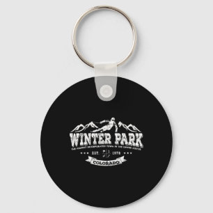 Winter Park Ski Town Shirt For Colorado Skiers  Key Ring