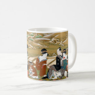 Winter Party by Utagawa Toyoharu woodblock japan Coffee Mug