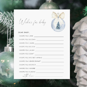 Winter Party game   wishes for baby game