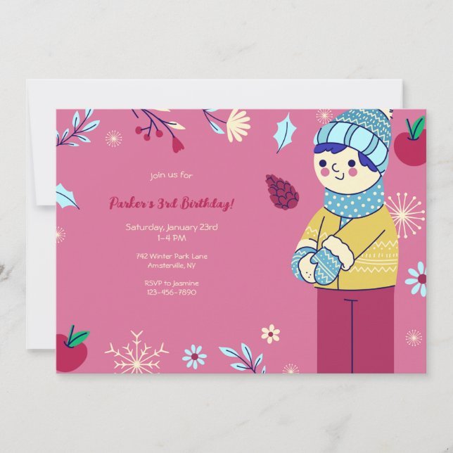 Winter Party Invitation (Front)