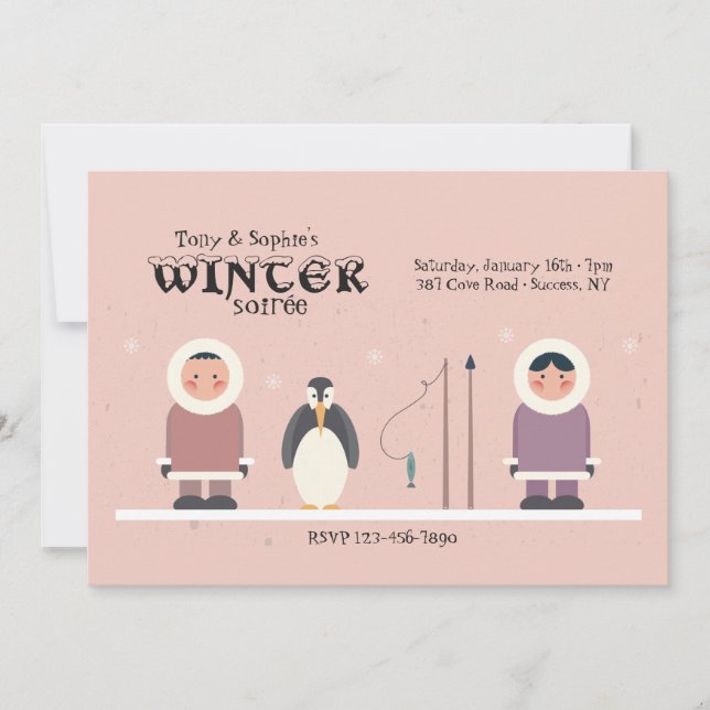 Winter Party Invitation (Front)