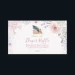Winter Pastel Pink Snowflake Sleigh Diaper Raffle Enclosure Card<br><div class="desc">Winter Pastel Pink Snowflake Sleigh Baby Shower Diaper Raffle Enclosure Card
Customized with your own text!</div>
