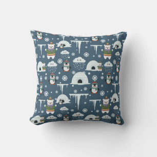 Winter Pattern Throw Pillow