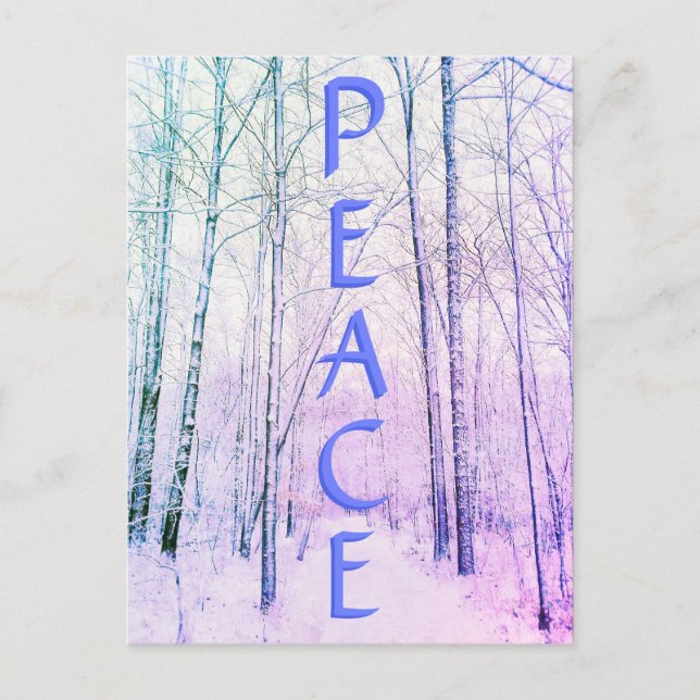 WINTER PEACE3 LIGHT POSTCARD (Front)