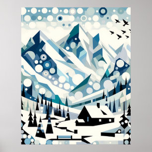 Winter peaks poster