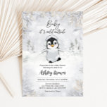 Winter Penguin Baby Shower Invitation<br><div class="desc">Welcome your little one with our heartwarming Baby It's Cold Outside Baby Shower Invitation Printable. Personalise to share the joy with your loved ones!

BS537</div>