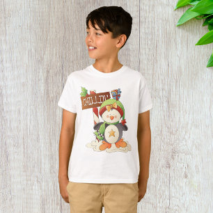 Winter Penguin & Bird Chillin Christmas Holiday  T-Shirt
