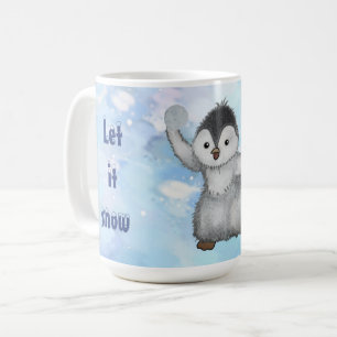 winter penguin coffee mug