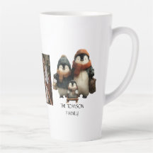 Winter Penguin Family Personalized Design