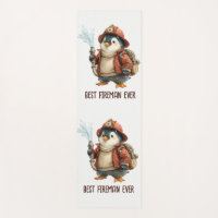 Winter Penguin Firefighter Ping Pong Paddle