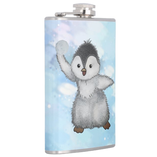 winter penguin hip flask (Right)
