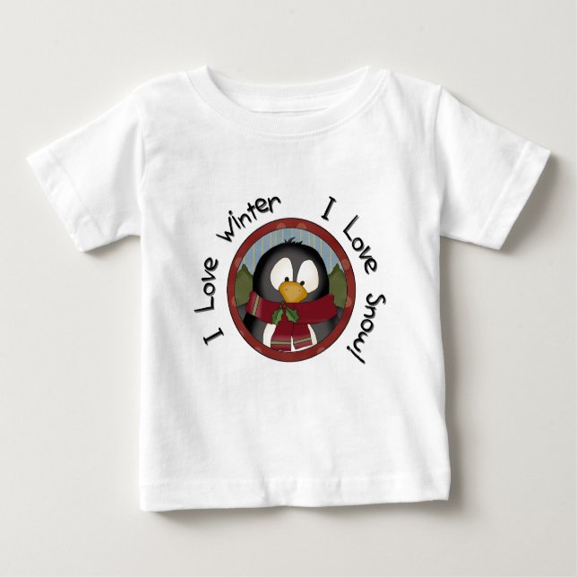 Winter Penguin Holiday Tshirts and Gifts (Front)