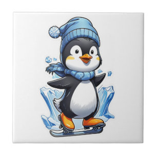 Winter Penguin Ice Staking Tile