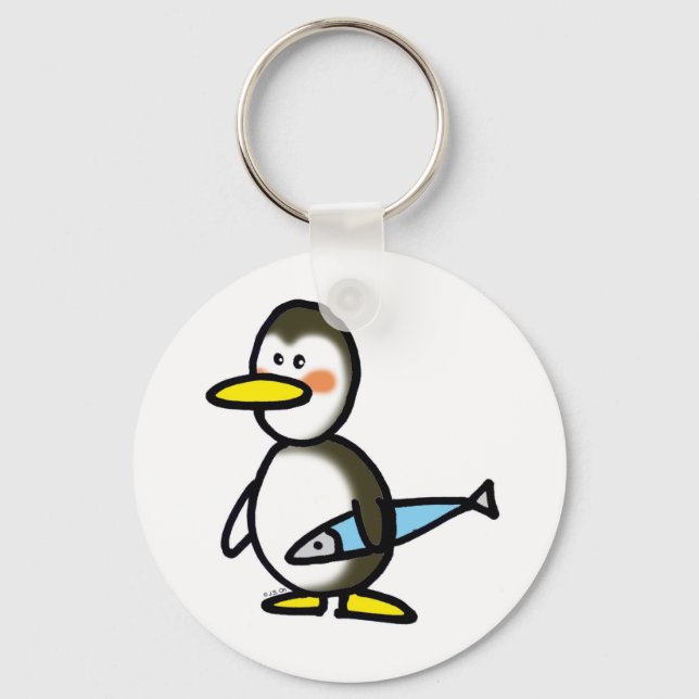 Winter penguin key ring (Front)