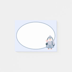 Winter Penguin Post-It Notes