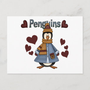 Winter Penguin Tshirts and Gifts Postcard