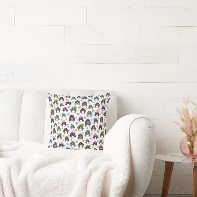 Winter Penguins Cushion (Couch)