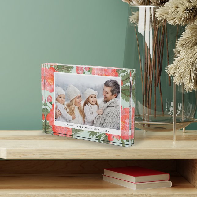 Winter Peony Holiday Photo Block (Creator Uploaded)