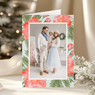 Winter Peony   Holiday Photo Folded