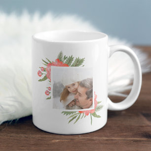 Winter Peony Photo Coffee Mug