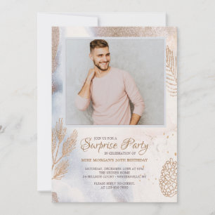 Winter Photo Birthday Party Invitations