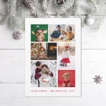 Winter Photo Collage Holiday Card<br><div class="desc">Customise for almost any occasion with 6 photo layout and editable text.</div>
