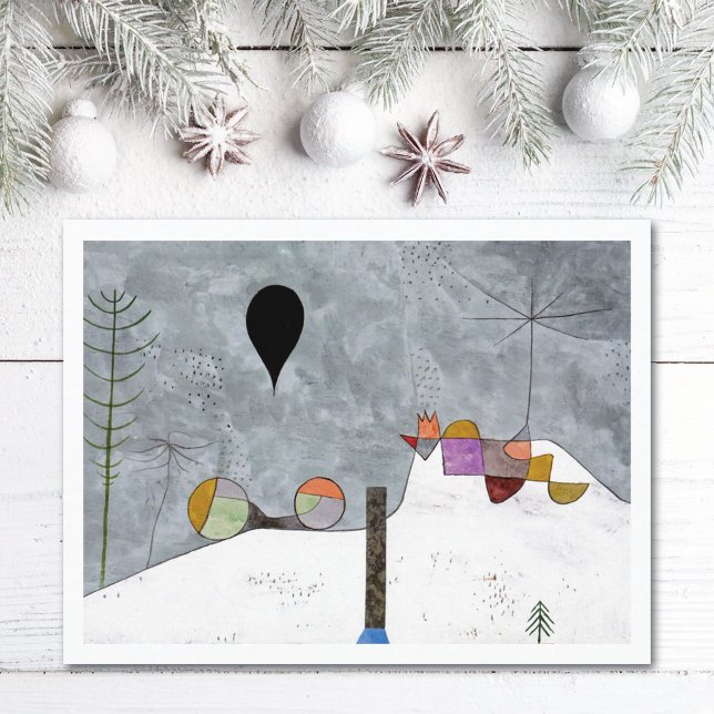 Winter Picture Landscape Paul Klee Postcard (Creator Uploaded)