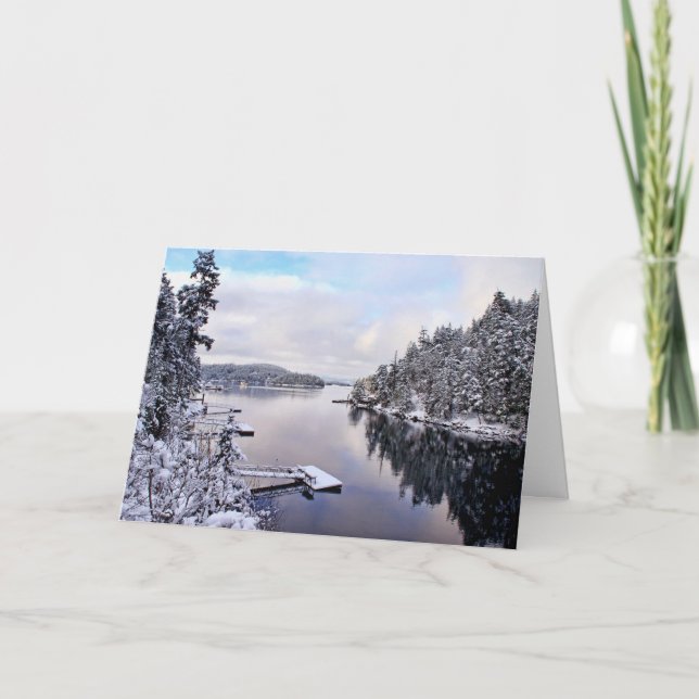 Winter Picture of Snow Card (Front)