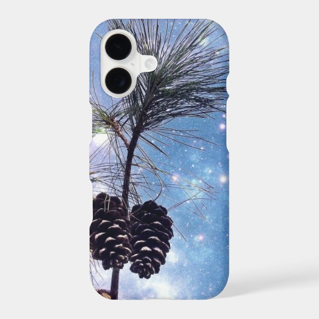 Winter Pine Cones under a starry night sky (Back)