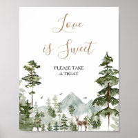 Winter Pine Tree Adventure Awaits Love is Sweet