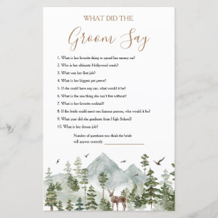 Winter Pine Tree Adventure Awaits What Groom Says