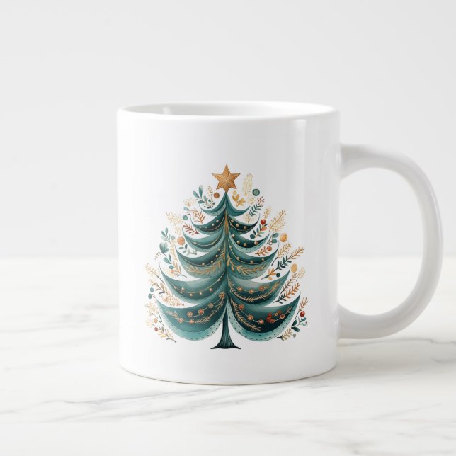 Winter Pine Tree Christmas Coffee Mug (Right)