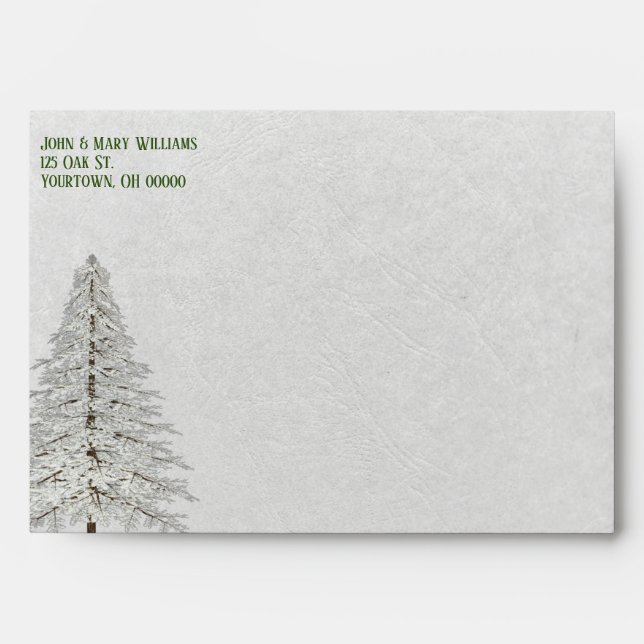 winter pine tree for Christmas holidays Envelope (Front)