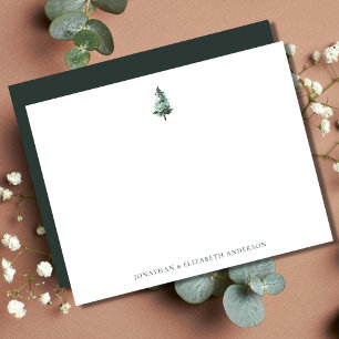 Winter Pine Tree Minimalist Note Card