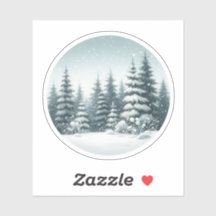 Winter Pine Trees