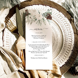 Winter Pine Wedding Menu