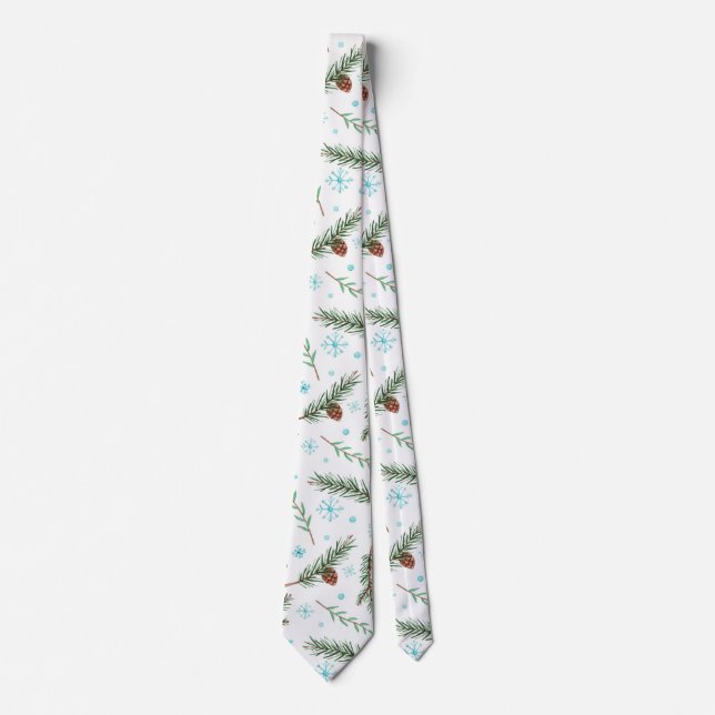 winter pinecone tie (Front)