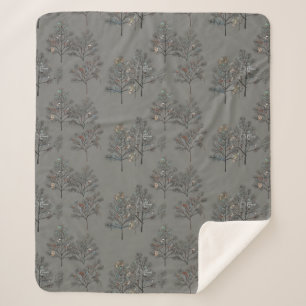 Winter Pines Sherpa Blanket – Cozy Up with Nature