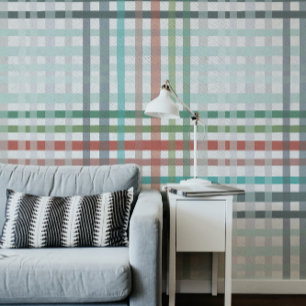 Winter plaid, Christmas colours Wallpaper