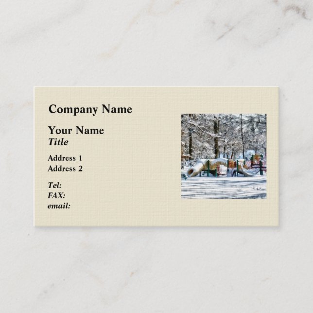 Winter Playground Business Card (Front)