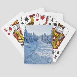 Winter playing cards