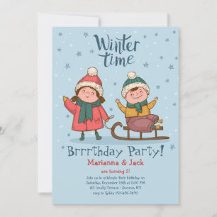 Winter Playtime Invitation