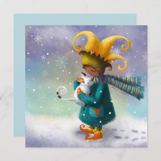 Winter Princess And Her Cat (Front/Back)