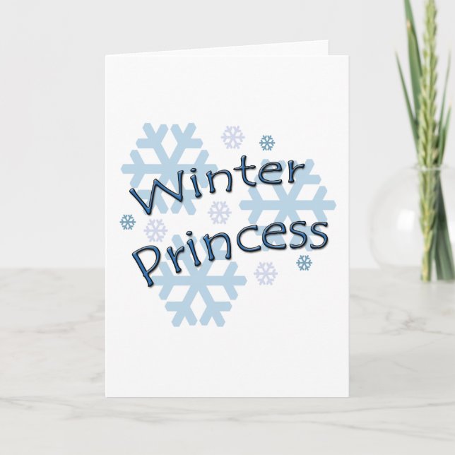 Winter Princess Holiday Card (Front)