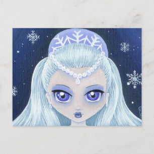 Winter Princess Portrait Postcard