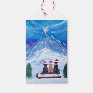 Winter Puppy Pals Gift Tags