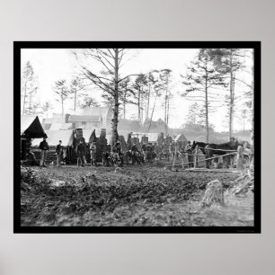 Winter Quarters of Brandy Station, VA 1864 Poster