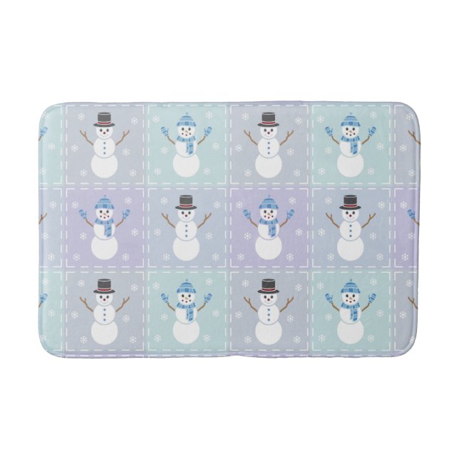 Winter Quilt Bath Mat (Front)
