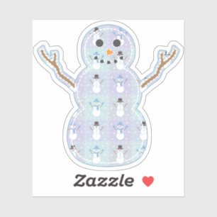 Winter Quilt Contour Sticker