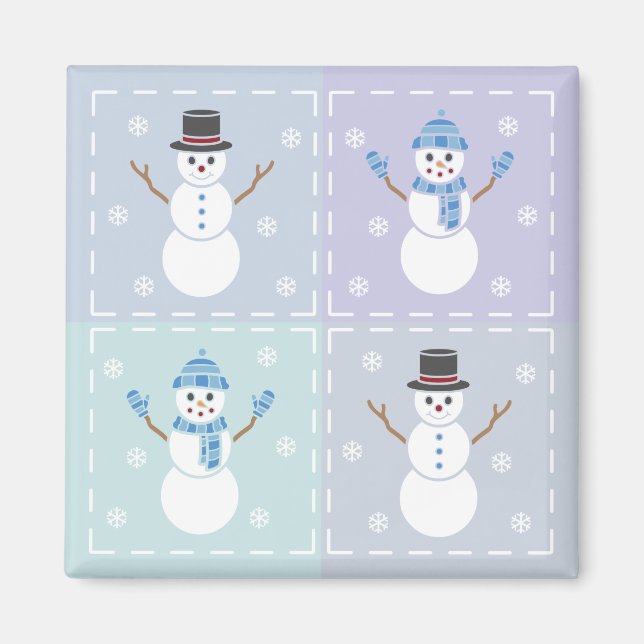 Winter Quilt Magnet (Front)